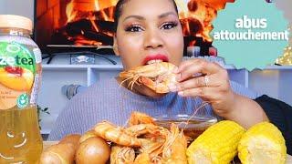 PRAWNS, CORNS, POTATOES MUKBANG | courrier du cœur #5