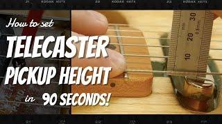 Telecaster Pickup Height Setting in 90 Seconds - Radioshop Pickups