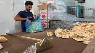 Amazing! Popular iraqi bread|The stages of baking iraqi bread