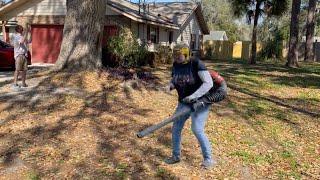 He Gets FRUSTRATED This TIME of the YEAR so we HELPED him with a LEAF Clean-Up