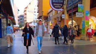 BENIDORM  OLD TOWN Christmas December 2024 Costa Blanca Spain 4K