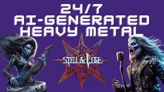 Stellar Core's AI-Generated Heavy Metal Trilogy 24/7 Live Stream: Technological Evolution in Music