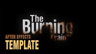 After Effects Burning Out Title Effect Template | Designer's Tips