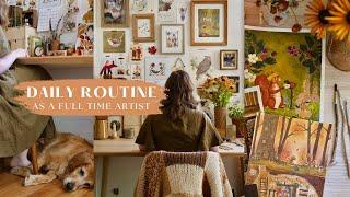 Daily Week Day Routine as a Full-Time Artist - cultivating healthy, sustainable habits 