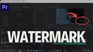 How To Add Logo Watermark To Your Video | Adobe Premiere Pro | 2024