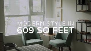 Modern Style in 609 Square Feet