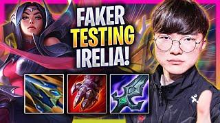 FAKER TESTING IRELIA TOP IN KOREA SOLOQ! - T1 Faker Plays Irelia TOP vs Wukong! | Season 2024