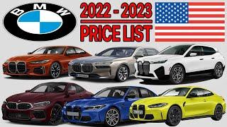 BMW CAR PRICELIST USA 2022 to 2023