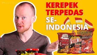 REAKSI BULE MAKAN KERIPIK SUPER PEDAS INDONESIA | Bellicious by Bella