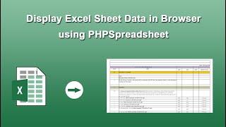 Display Excel Sheet Data in Browser using PhpSpreadsheet