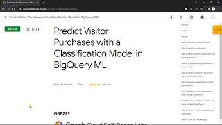 Predict Visitor Purchases with a Classification Model in BigQuery ML | GSP229 | Solution