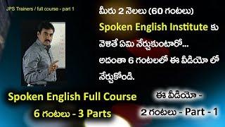 Spoken English Full Course Part 1 of 3 - By Mr. Ratnam