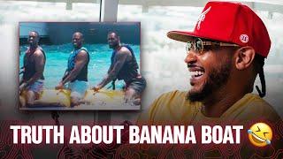 Carmelo Anthony Hilariously Explains the Story Behind the Iconic 'Banana Boat' Photo