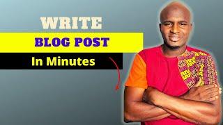 How to Write A Blog With Copy.ai in Minutes | AI Blogging for Beginners