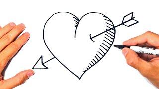 How to draw a Heart Step by Step | Heart Drawing Lesson