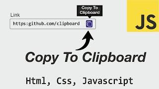 Copy  Text To Clipboard Using Javascript