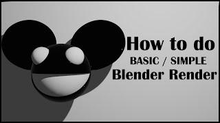 How to do a simple Blender Render (Tutorial 2024)