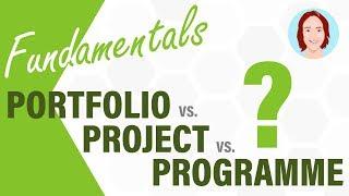 The Differences Between Portfolio, Programme and Project Management | Fundamentals