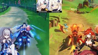 Comparison Motorbike in Hoyoverse  ( Honkai Impact 3 + Genshin Impact )