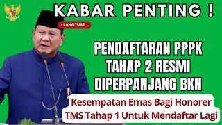 PPPK HARI INI, PESERTA TMS PPPK TAHAP 1 SEGERA MENDAFTAR  SELEKSI PPPK TAHAP 2