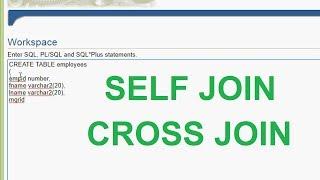 Oracle Tutorial - Self Join | Cross Join