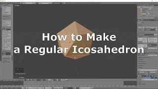 How to Make a Regular Icosahedron | Blender | DotSlashwi