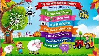 TOP 10 ENGLISH RHYMES FOR KIDS, ।। TOP 10 ENGLISH RHYMES FOR BABIES ।। RHYMES FOR KIDS।। RHYMES