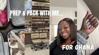 VLOG | PREP & PACK with ME for GHANA! ( lashes, nails, hair, shopping, hauls & more)