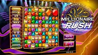  6 FREE SPINS RE-TRIGGERS Millionaire Rush (Big Time Gaming)