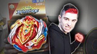 Cho-z Achilles - toupie Beyblade Burst ROUUGE au système kakusei