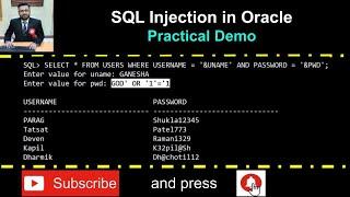 SQL Injection in Oracle with Practical Demo
