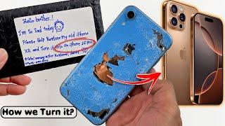 How I TURN Destroyed iPhone XR INTO BRAND NEW iPhone 16 Pro!