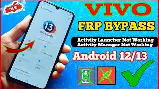 Vivo Y01/Y02 Frp Bypass/Unlock  - Activity Launcher Setup Fail - New Method 2023 Android 12/6