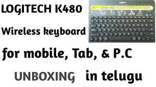 Logitech wireless keyboard unbox in telugu || Wireless technology