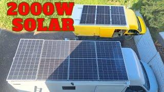 2000 Watt Solarpanels auf Camper Montieren