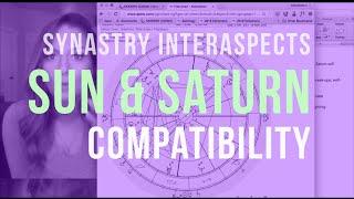 Synastry Inter-Aspect Series: SUN + SATURN Compatibility