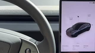 2024 Tesla Model 3 Highland Startup and Tesla’s Touchscreen Shifter Demo