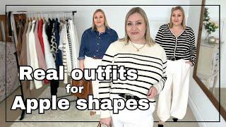 Outfit inspiration for plus size apple shapes | How to build an outfit
