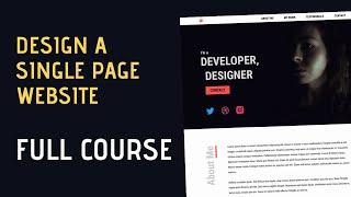 [Complete Course] Design A Single Page Website From Scratch (Host on Blogger, WordPress & Netlify)