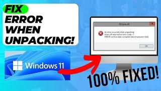 Fix ISDone.dll An error occurred when unpacking Unarc.dll returned an error code 1 (New Update)