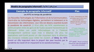 Rédaction d'un paragraphe informatif