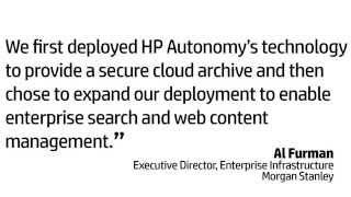 HP Autonomy Information Archiving, Morgan Stanley