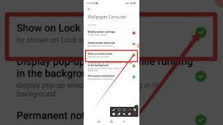 How to fix wallpaper carousel app show on lock screen setting