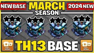 ( TOP 20 ) NEVER 3 STAR TH13 WAR BASE LINK 2024 || TH13 ANTI 2 STAR BASE 2024 || TH13 CLASH OF CLANS