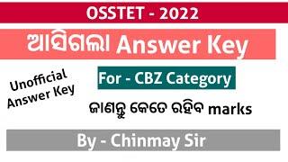 OSSTET - 2022 | ANSWER KEY | CBZ