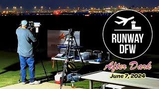  LIVE DFW Airport interactive night plane spotting - June 7, 2024