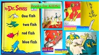 One Fish Two Fish RED FISH Blue Fish!! Dr Seuss BOOK!! Books reading for kids!!!