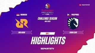 RRQ Hoshi vs Team Liquid PH HIGHLIGHTS Snapdragon Pro Series Season 6 | TLPH vs RRQ ESPORTSTV