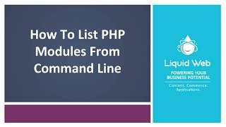 List PHP Modules from the Command Line