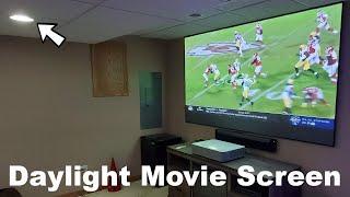 Watch any movie with the lights ON! Vava Short Throw Daylight ALR Projection Screen Review